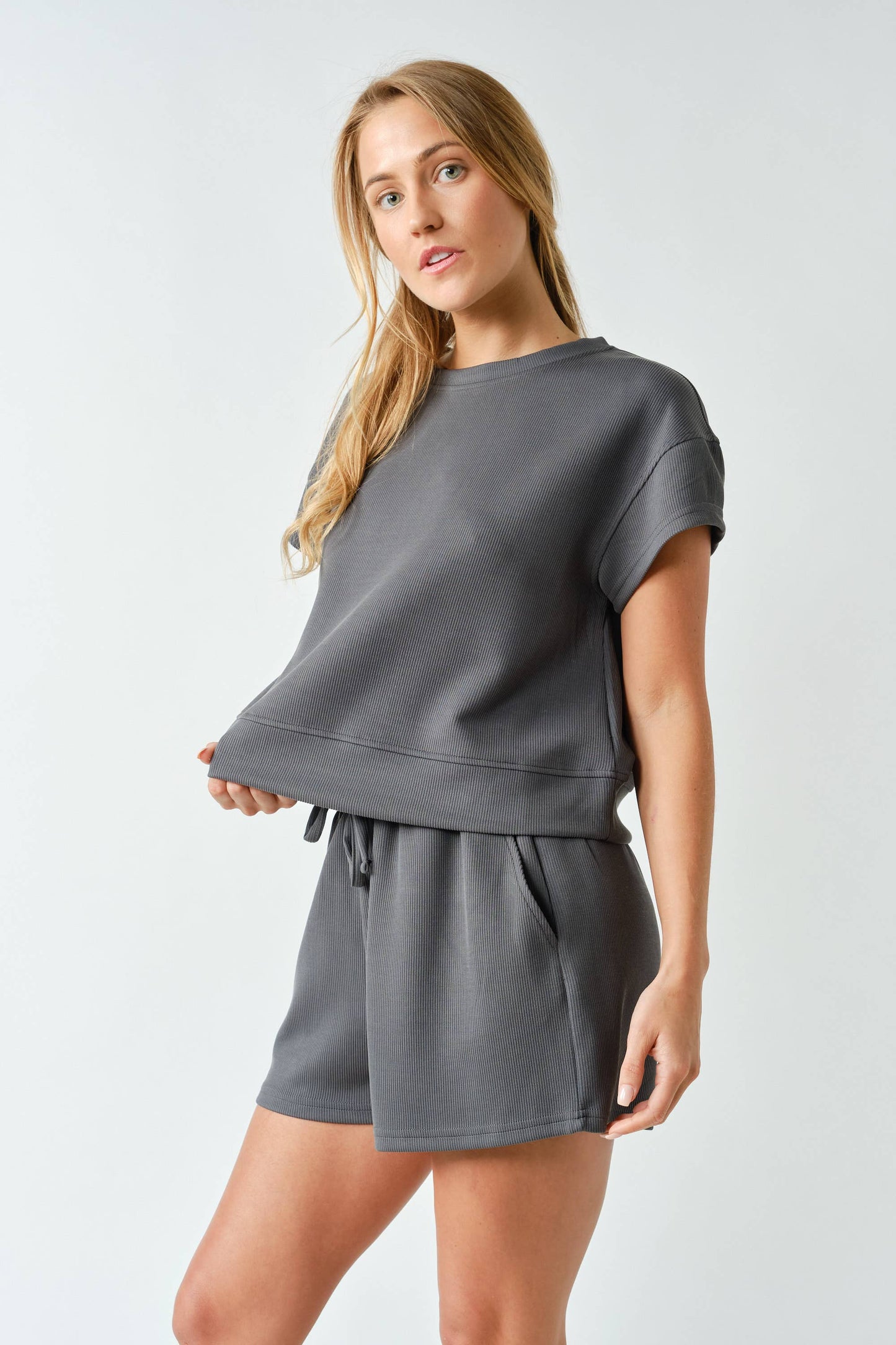 Luxe Rib Tee Set