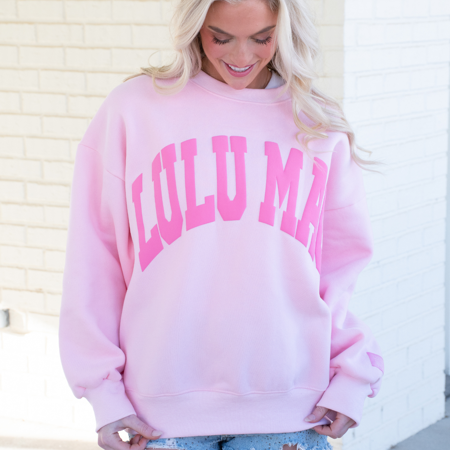 LULU MAC Pink Puff Sweatshirt
