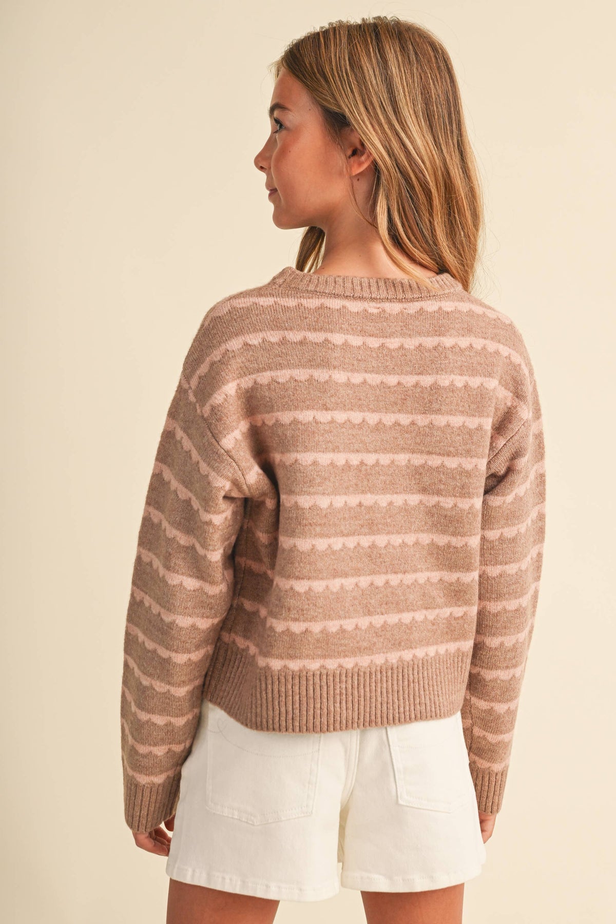Stella Scalloped Sweater