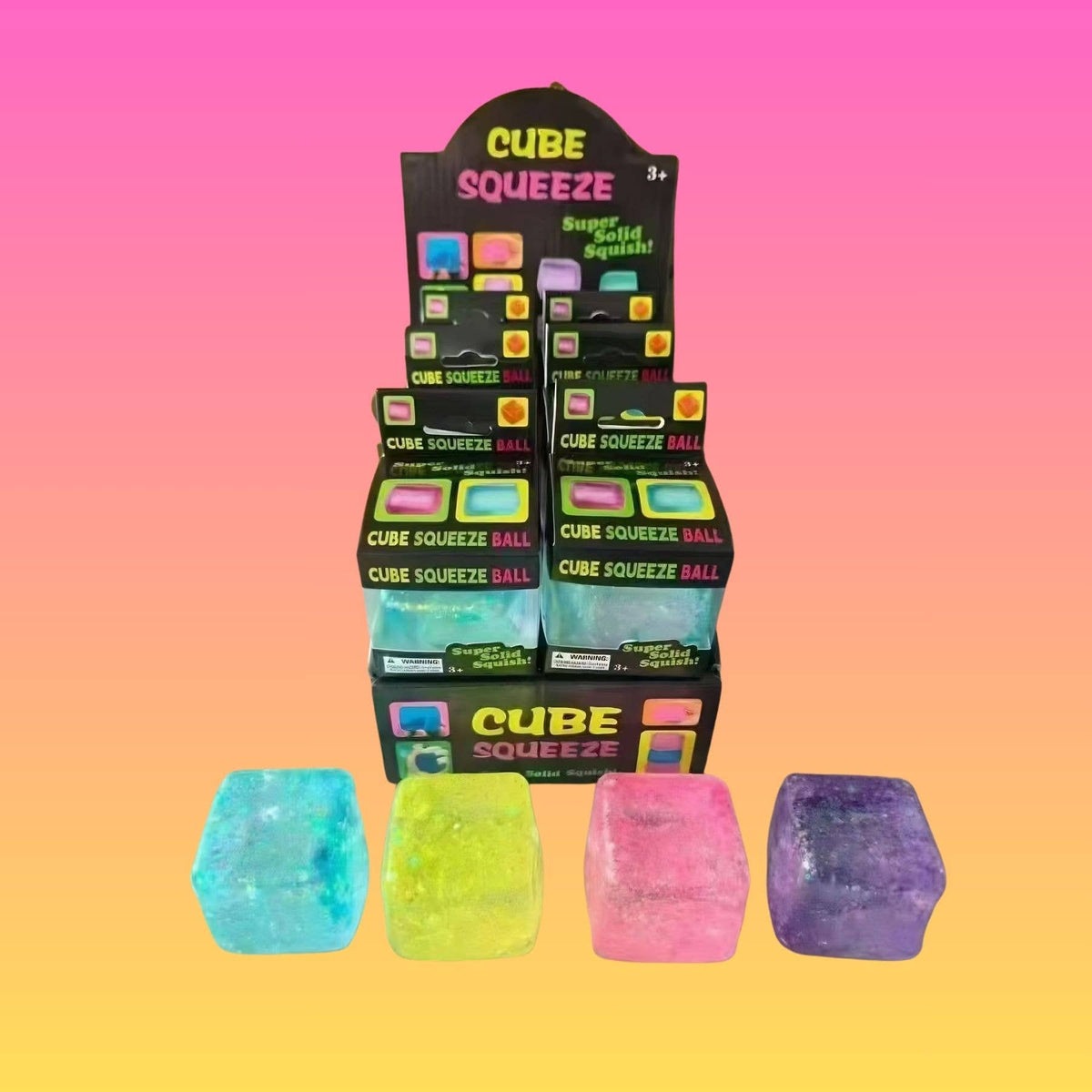 Glitter Ice Cube Squisy