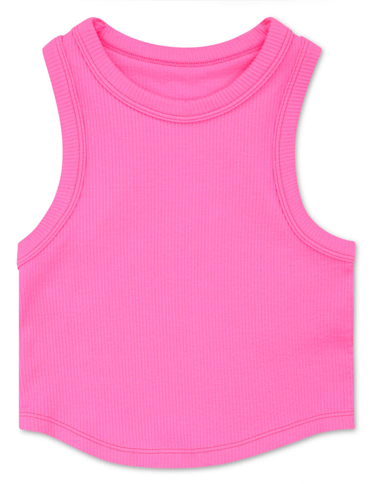 Bright Pink Racerback Tank Top