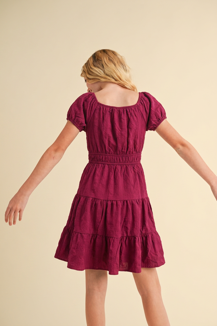 Macy Maroon Dress