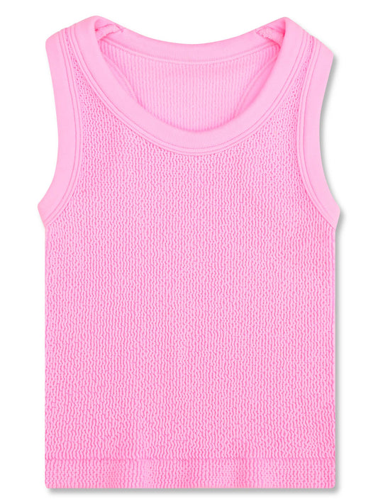 Rose Smocked Tank Top