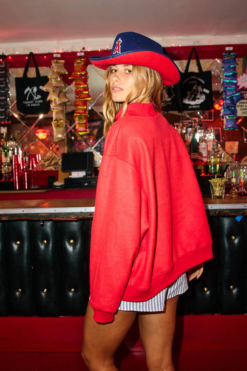 'USA & FLAG' Reversible MockNeck Sweatshirt