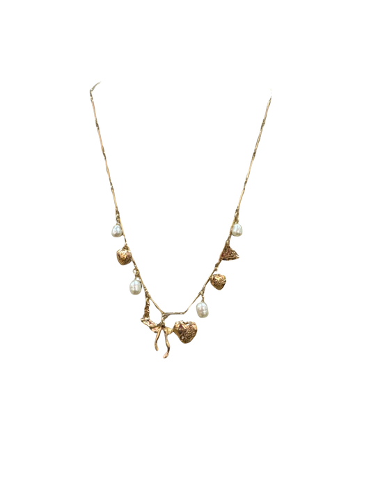 Bow Pearl Necklace