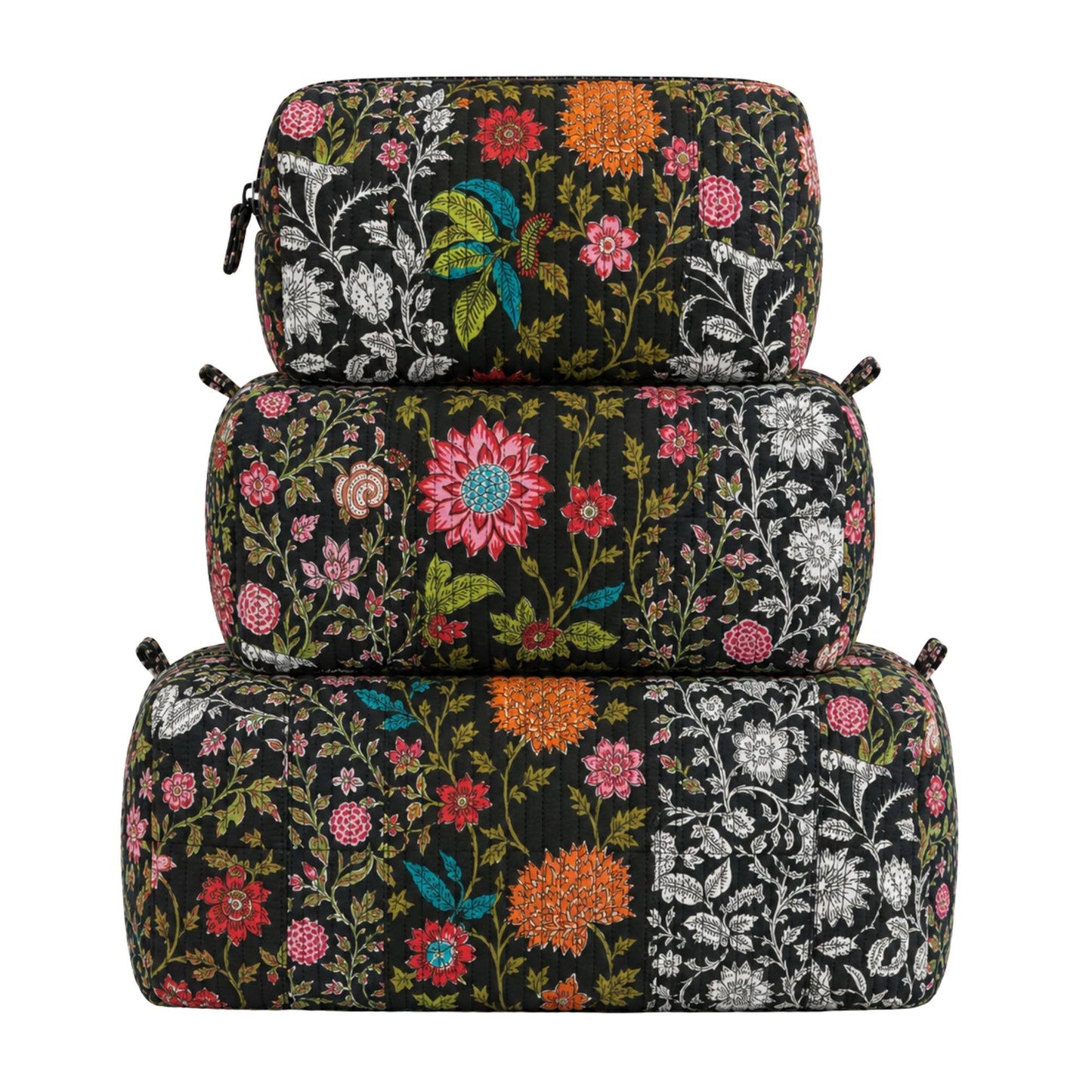 Black Patchwork Quilted Bag