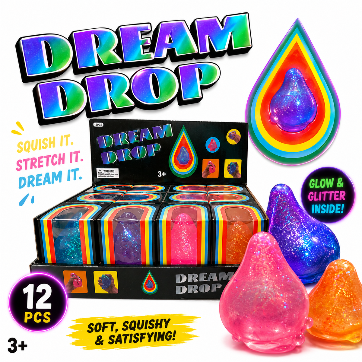 Glitter Dream Drop Squishy