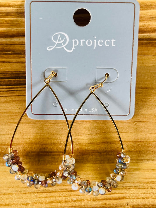 Walking into Fall Beaded Earrings