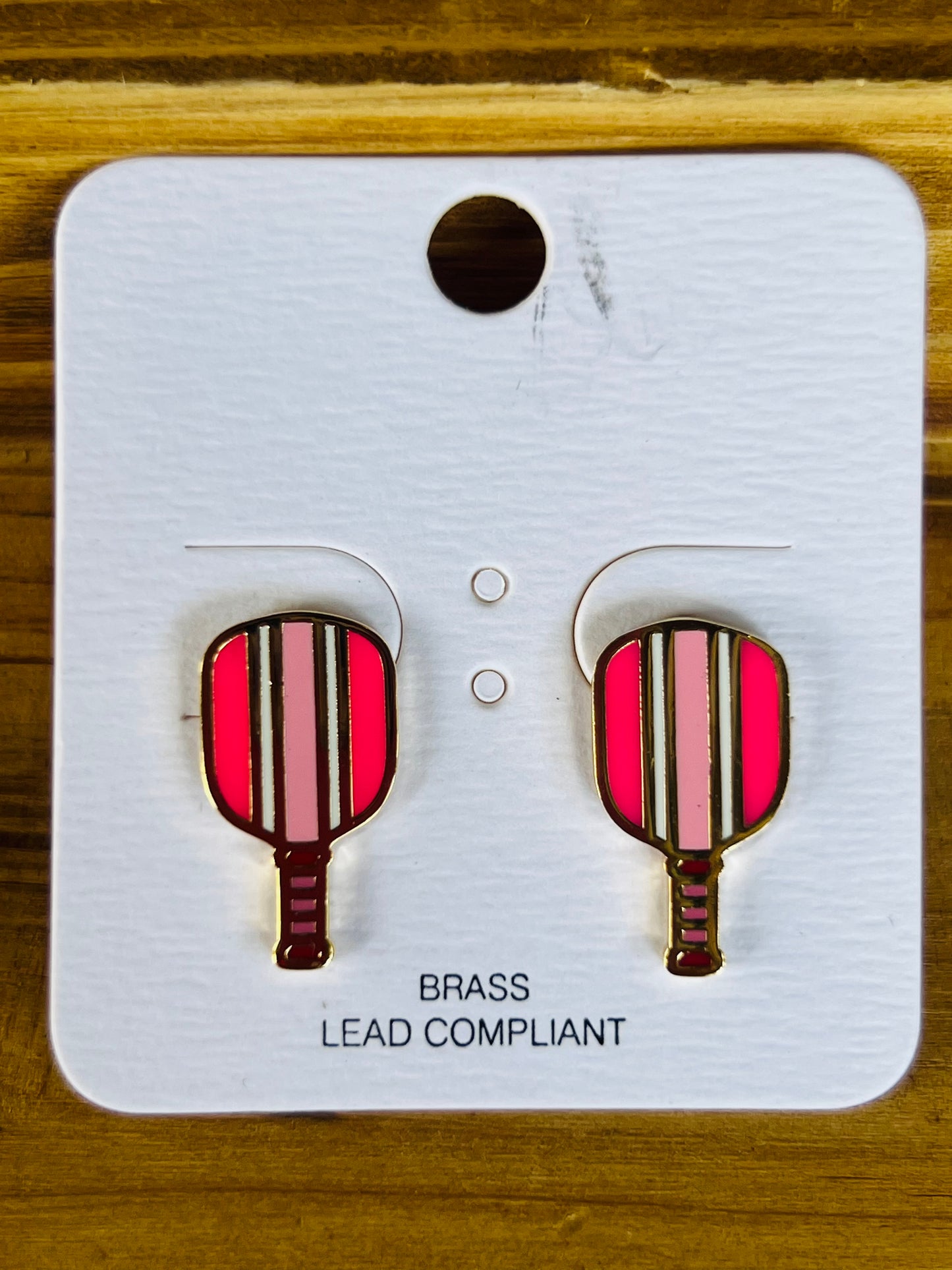 Pattern Pickleball Earrings