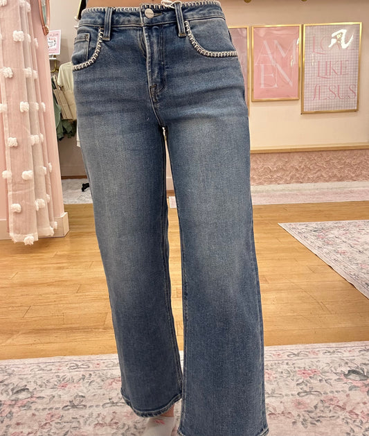 Emmy Embroidered Jeans