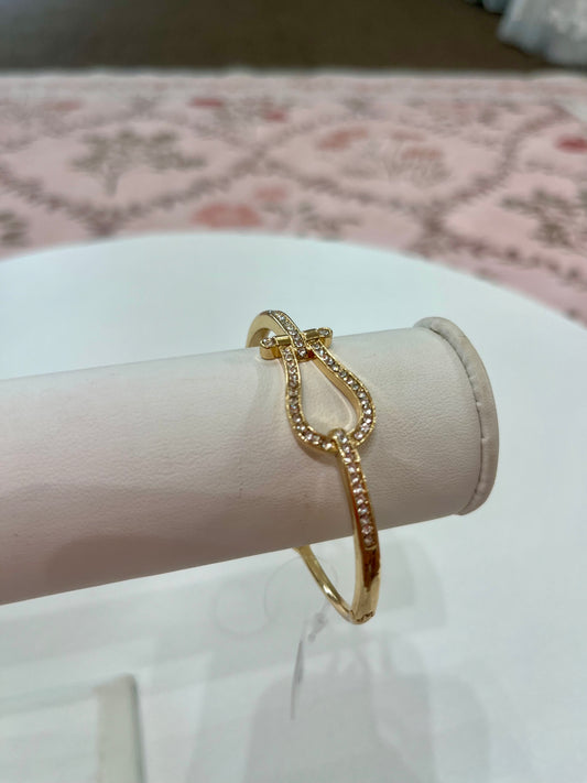 Gold Horseshoe Bracelet