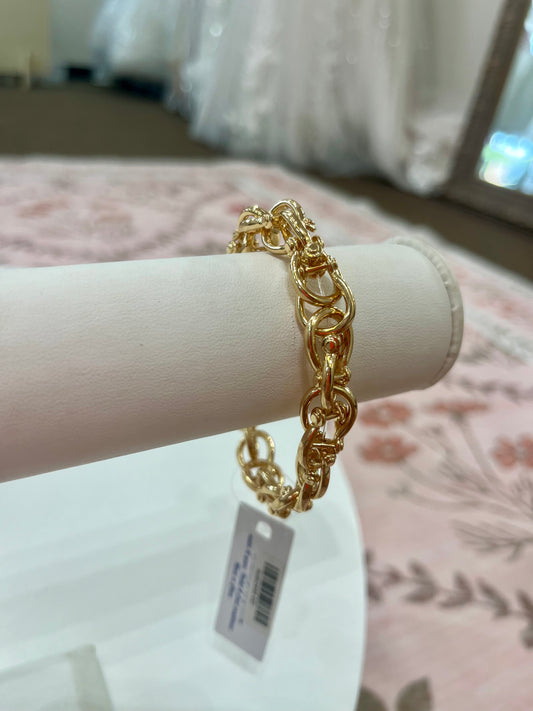 Gold Link Stretch Bracelet