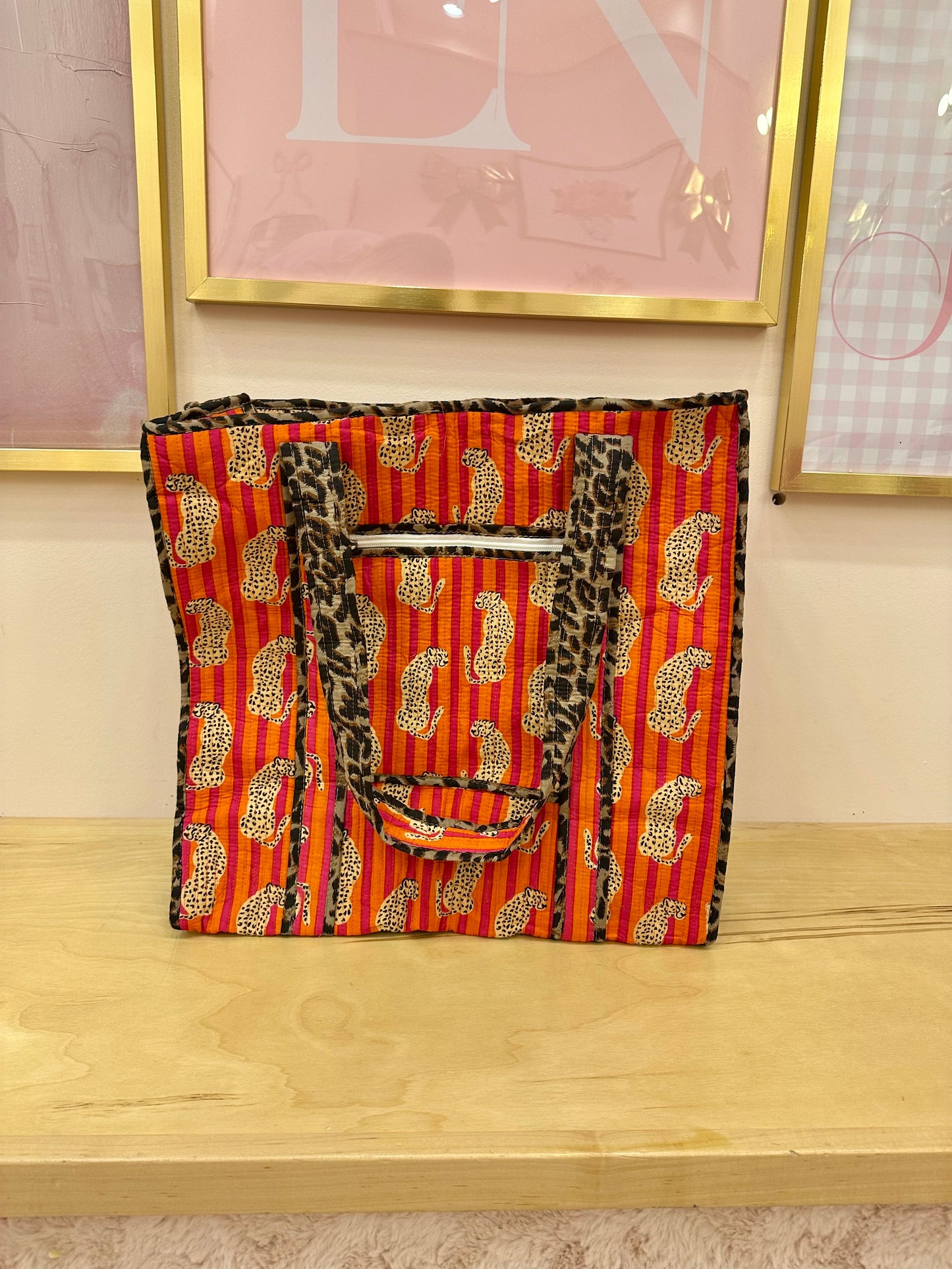 Leopard Quilt Bags