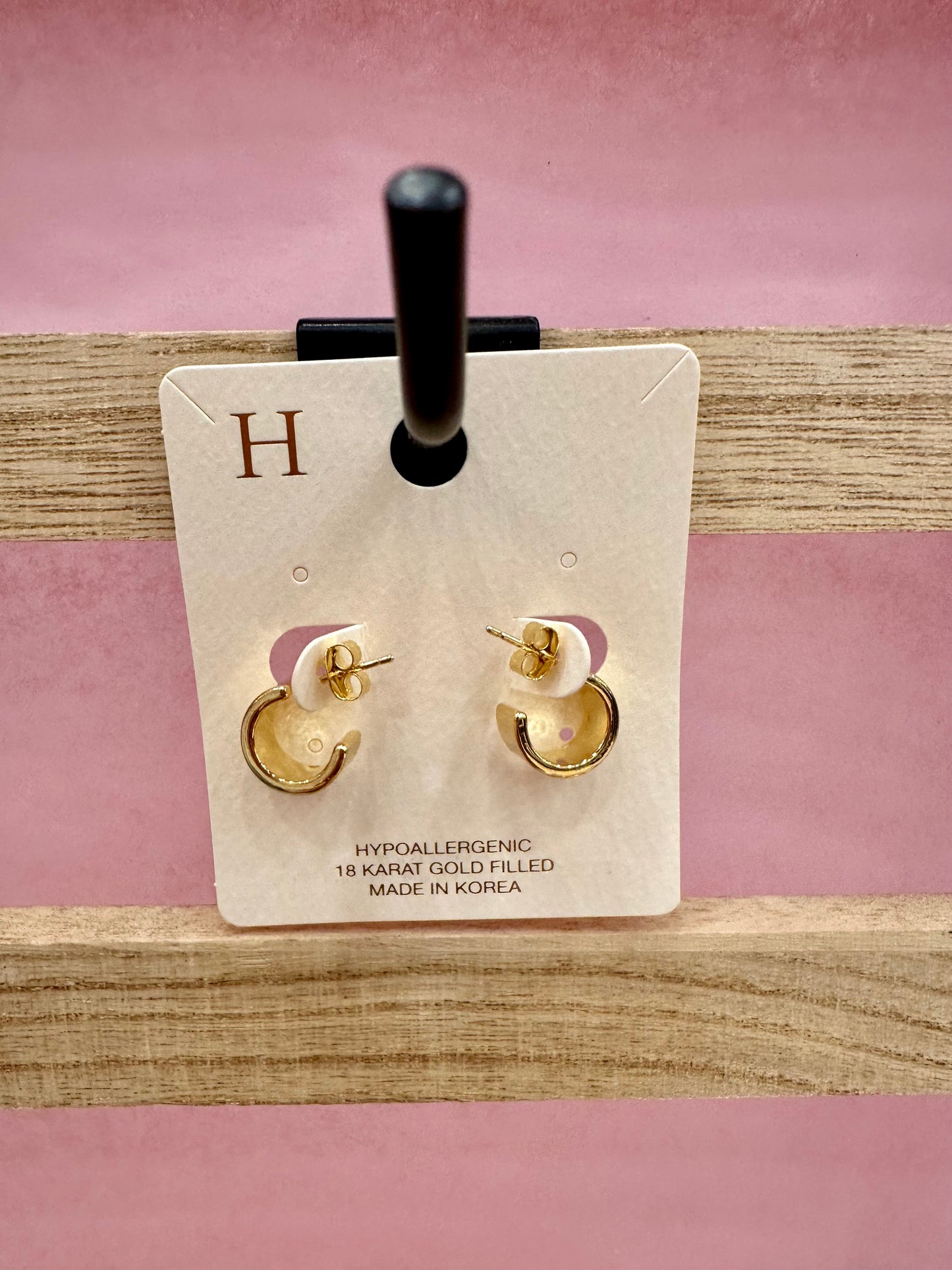 Solid Gold Hoop