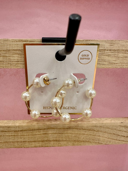 Pearl Hoops