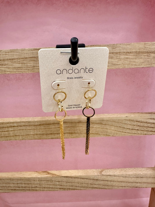 Three Ring Earrings