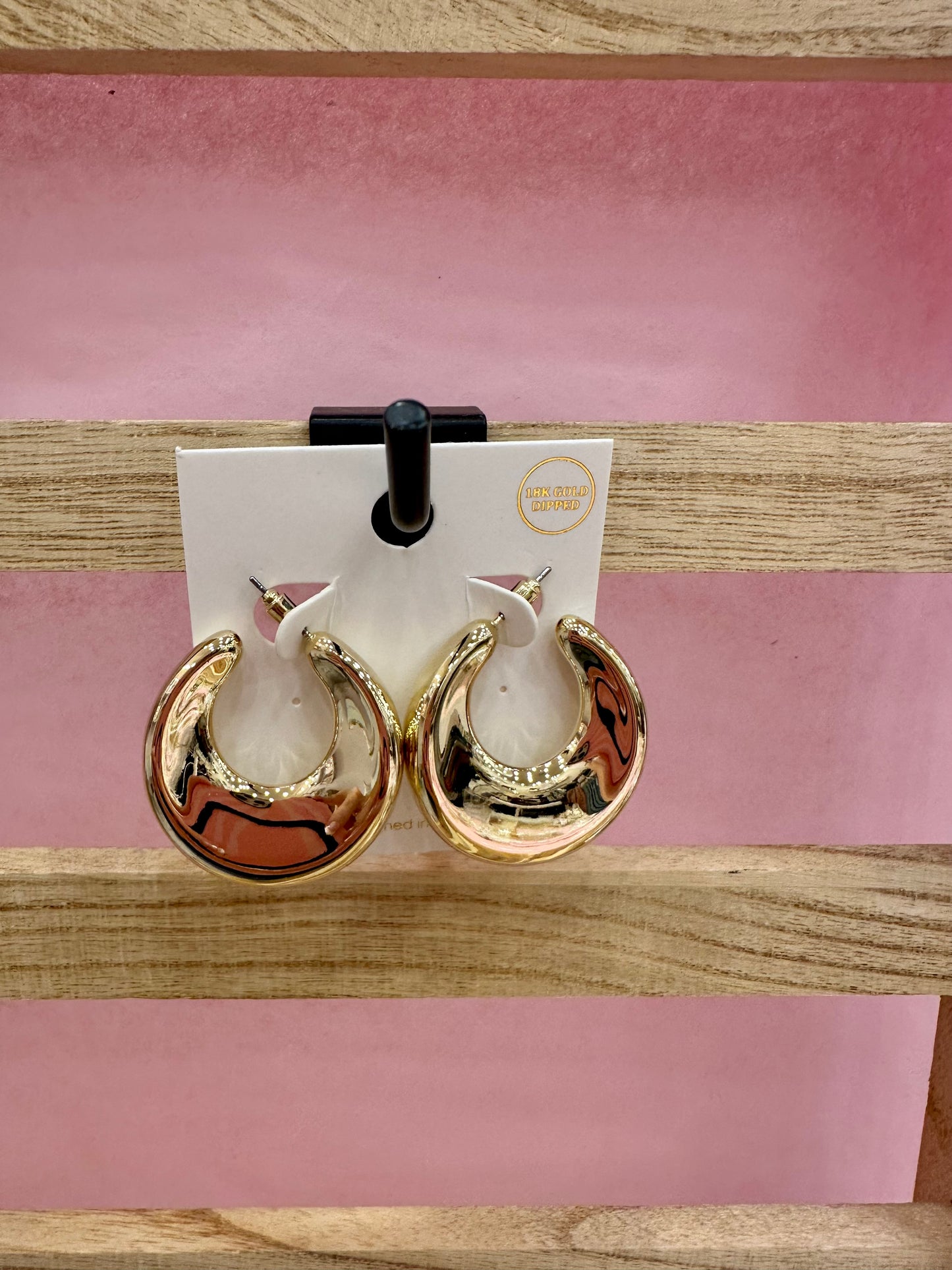 Crest Gold Hoops