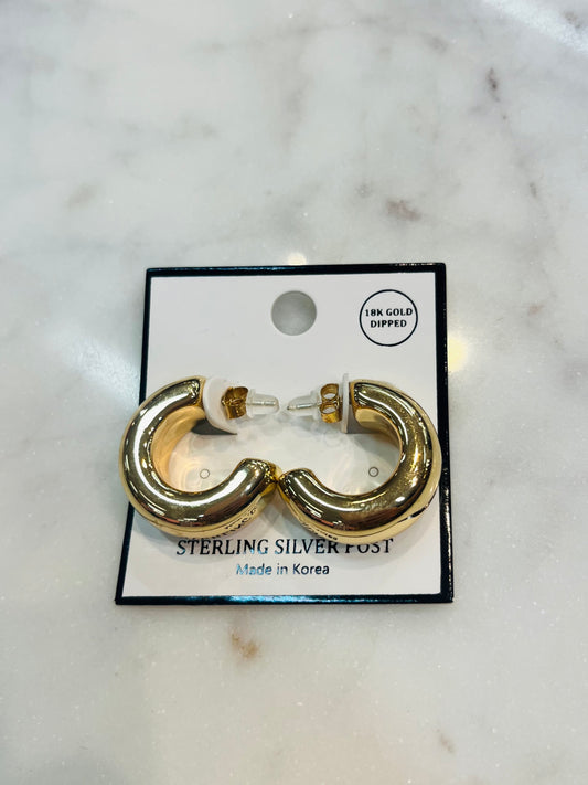 Chunky Gold Hoops