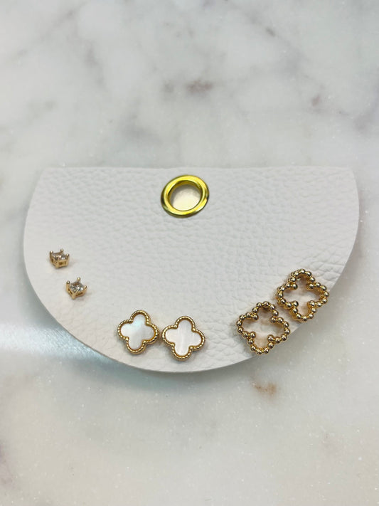 Clover Earring Set