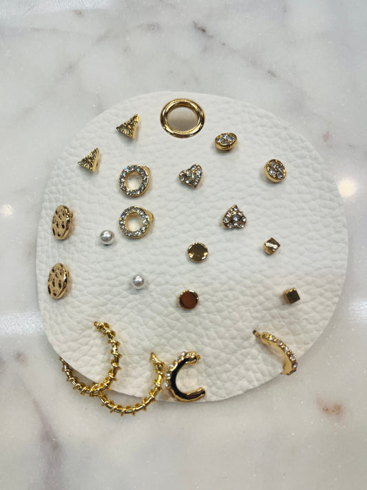 Variety Gold Earring Set