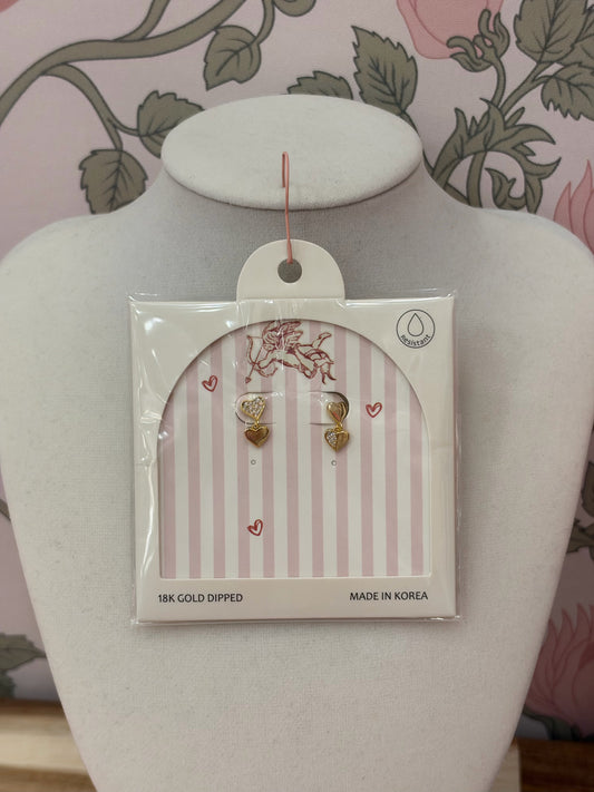 Bling Heart Earrings