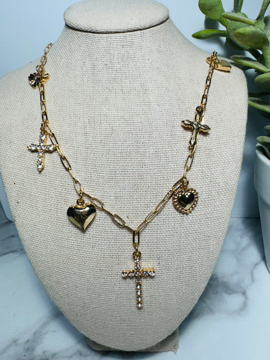 Sparkle Cross Charm