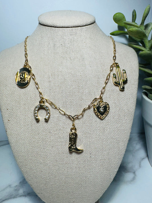 Boot & Cactus Charm