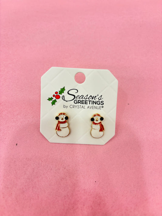 Snowman Earrings