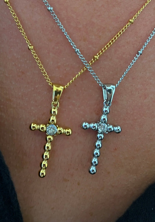 Bling Cross Necklace