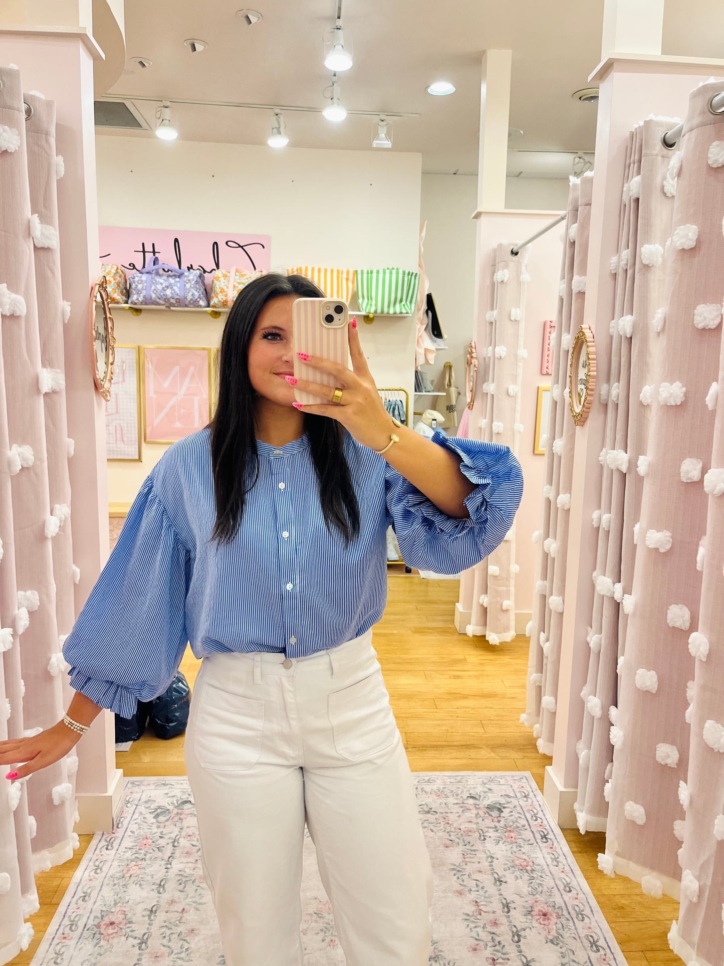 Puff Sleeve Button Down