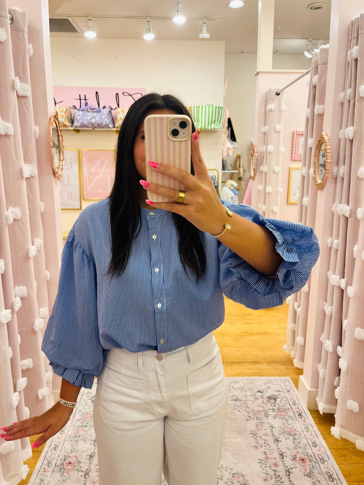 Puff Sleeve Button Down