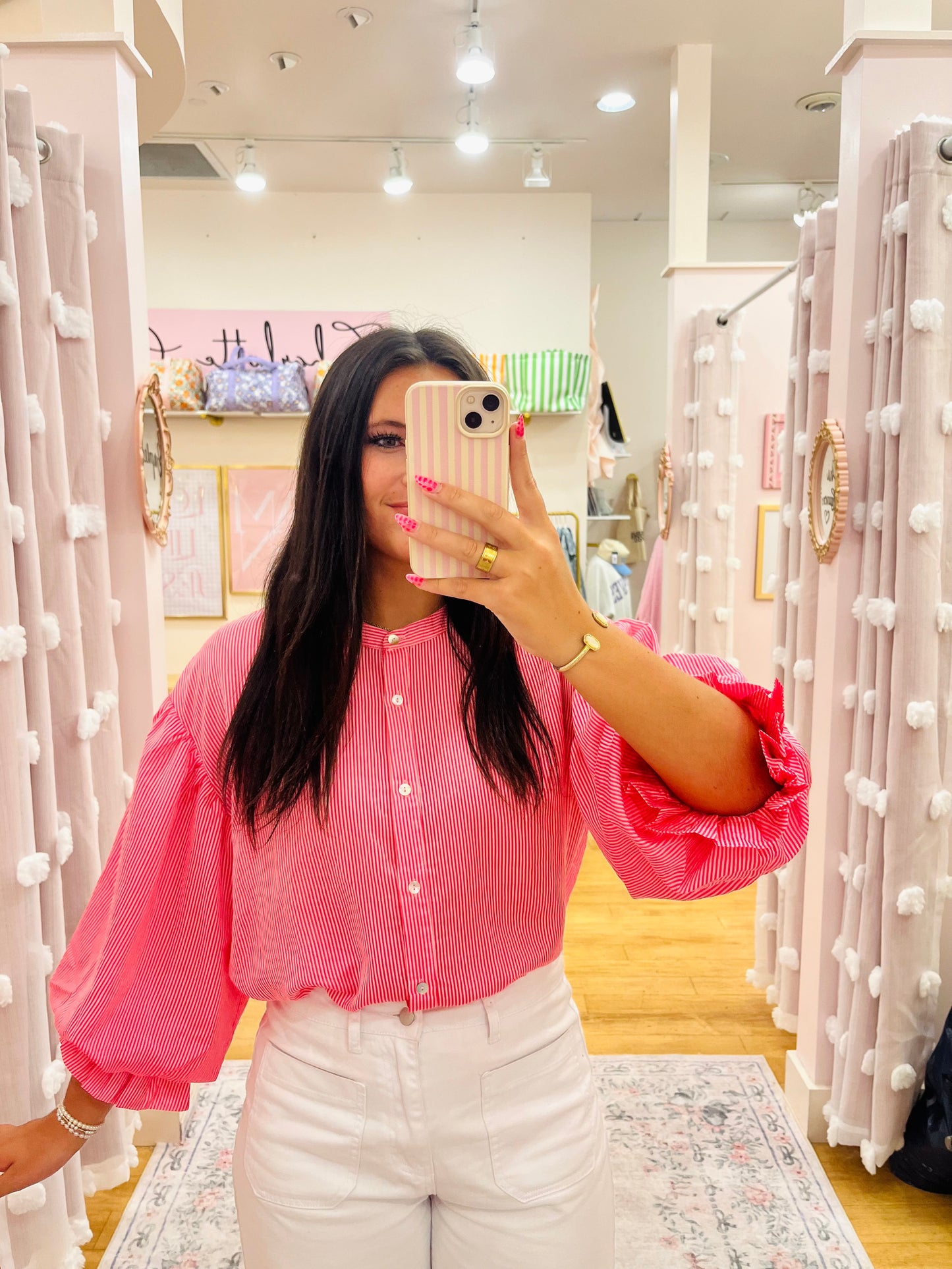 Puff Sleeve Button Down