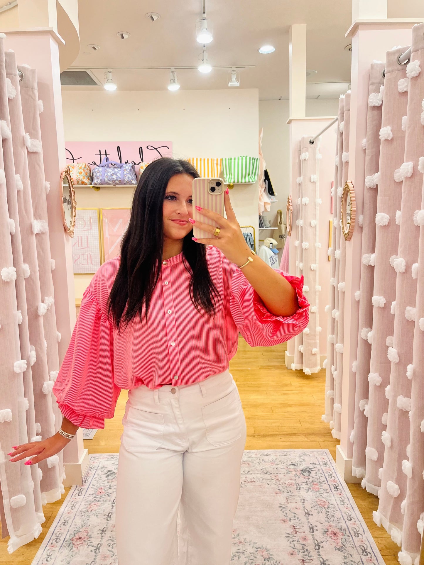 Puff Sleeve Button Down