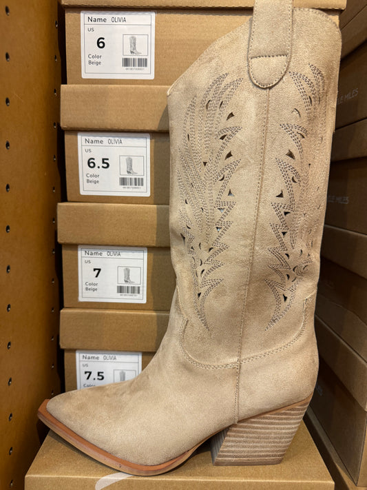 Olivia Beige Boot