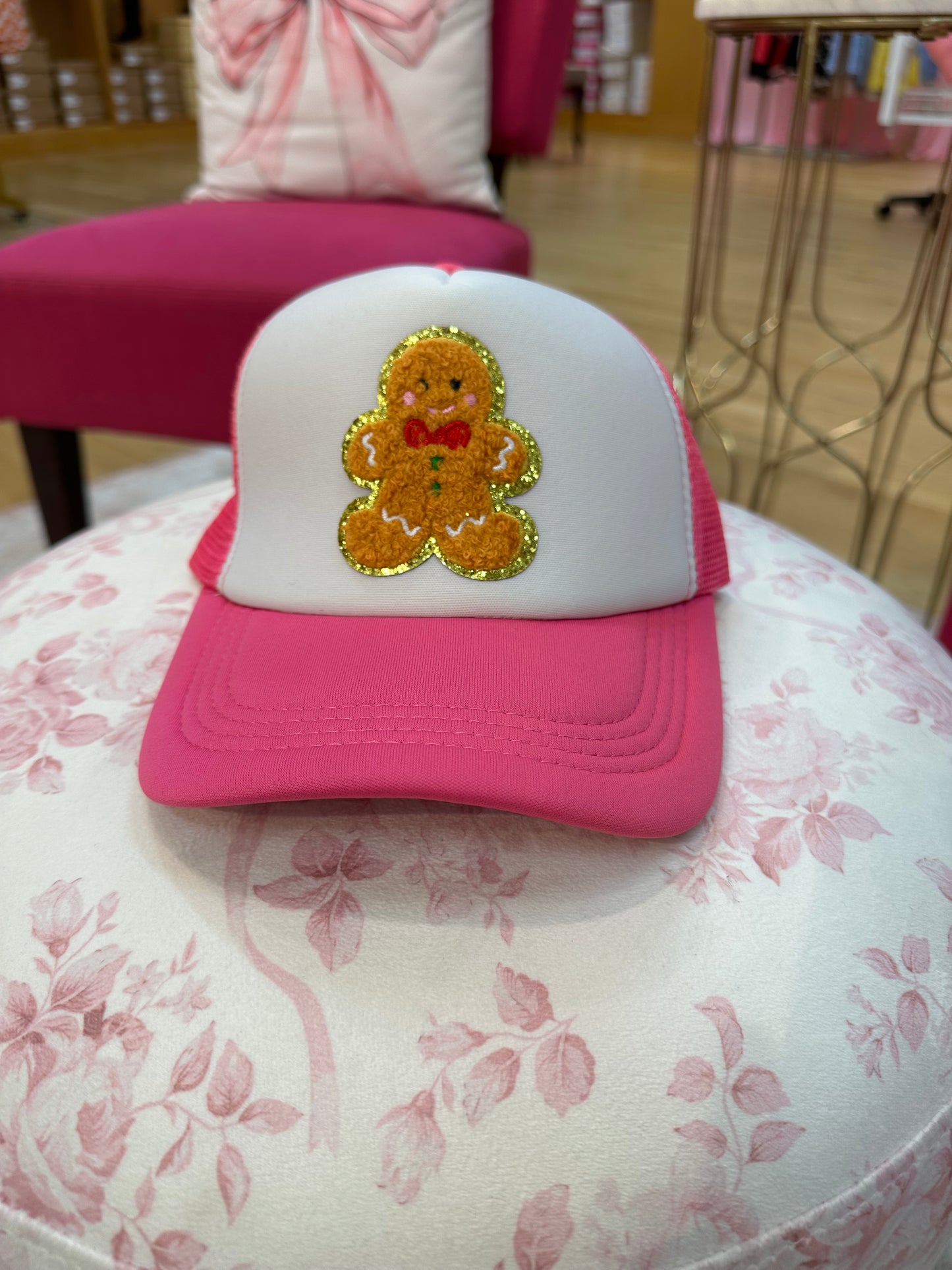 Pink Gingerbread Hat