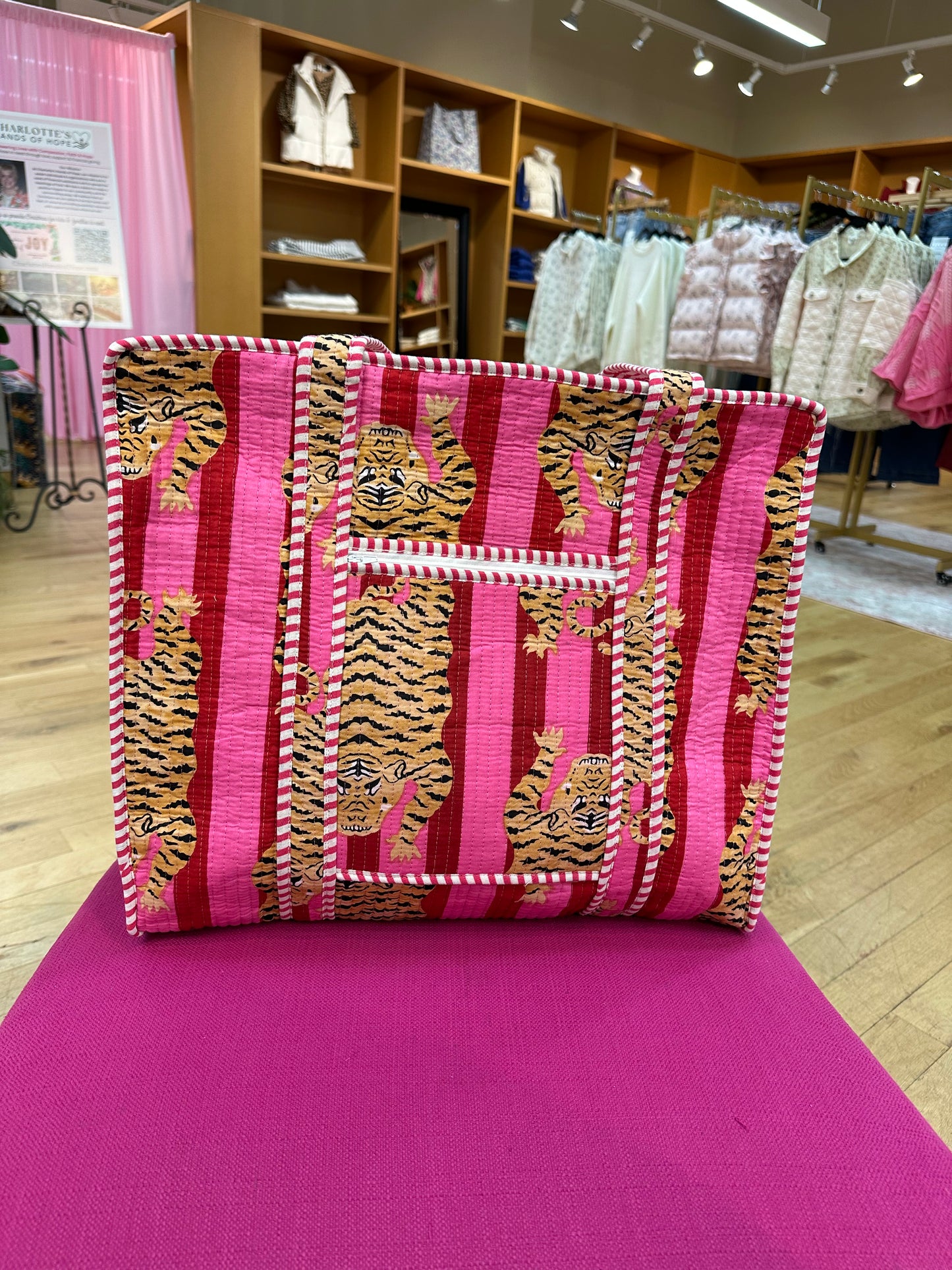 Pink and Red Tiger Whitney Bag