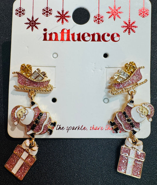 Santa & Sleigh Earrings