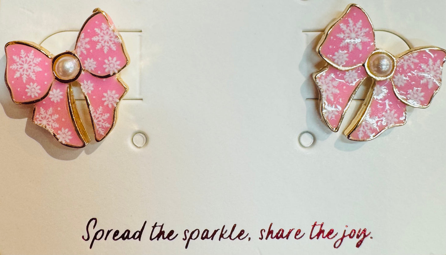 Pink Snowflake Bows