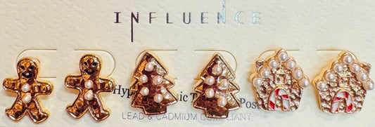 Gingerbread Earring Set