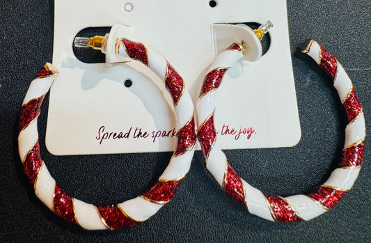 Candy Cane Hoops