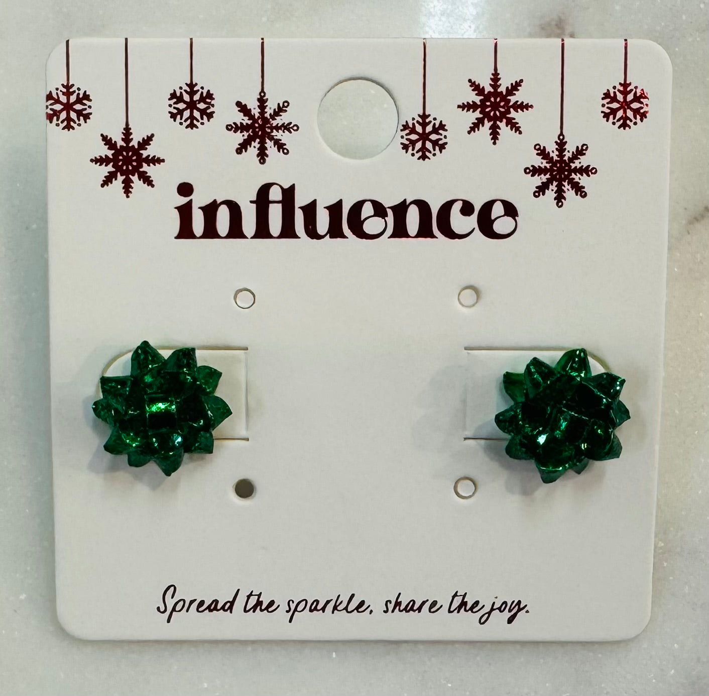 Christmas Bow Earrings