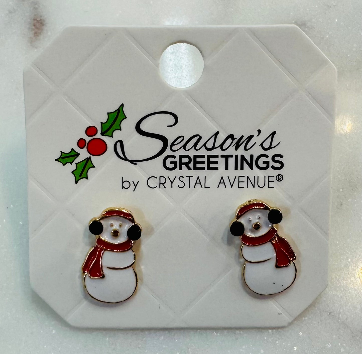 Snowman Earrings