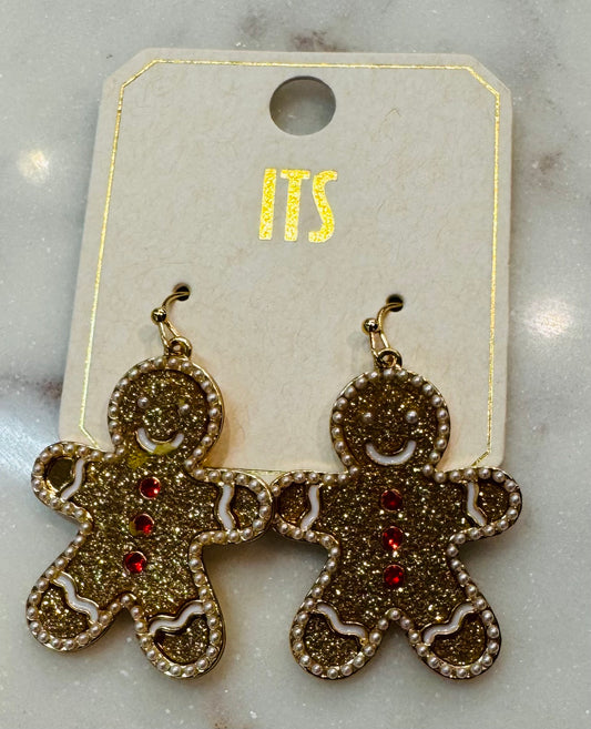 Pearl Gingerbread Earrings