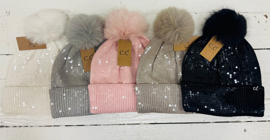 Sequin Beanie