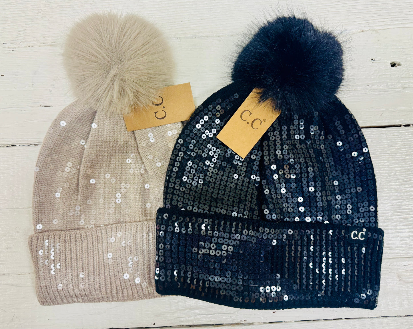 Sequin Beanie
