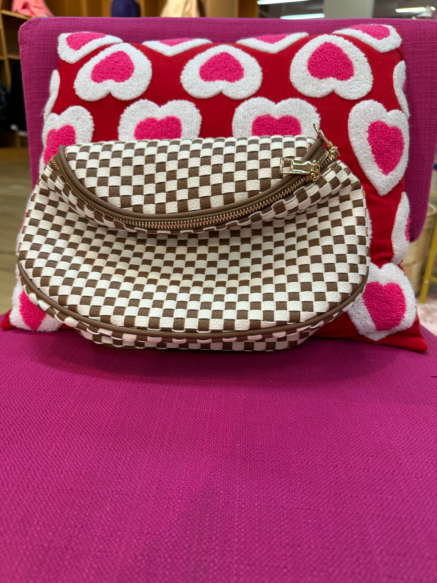 Checkered Crossbody