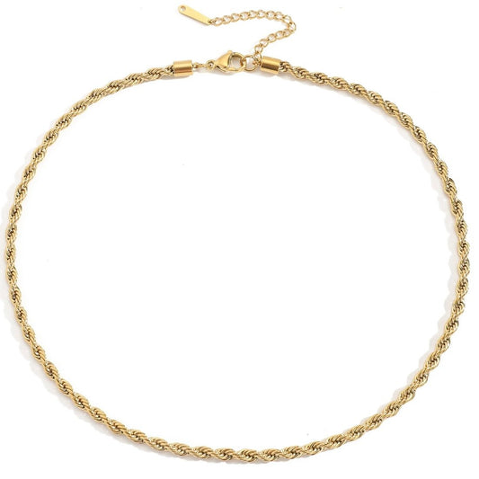 Thin Rope Gold Necklace