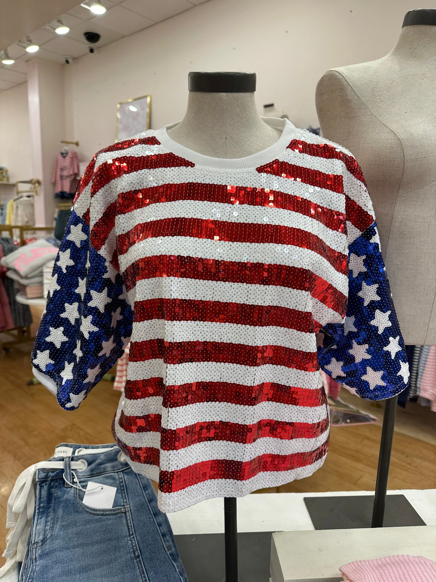 Sequin American Flag