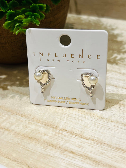Pearl Pickleball Earring