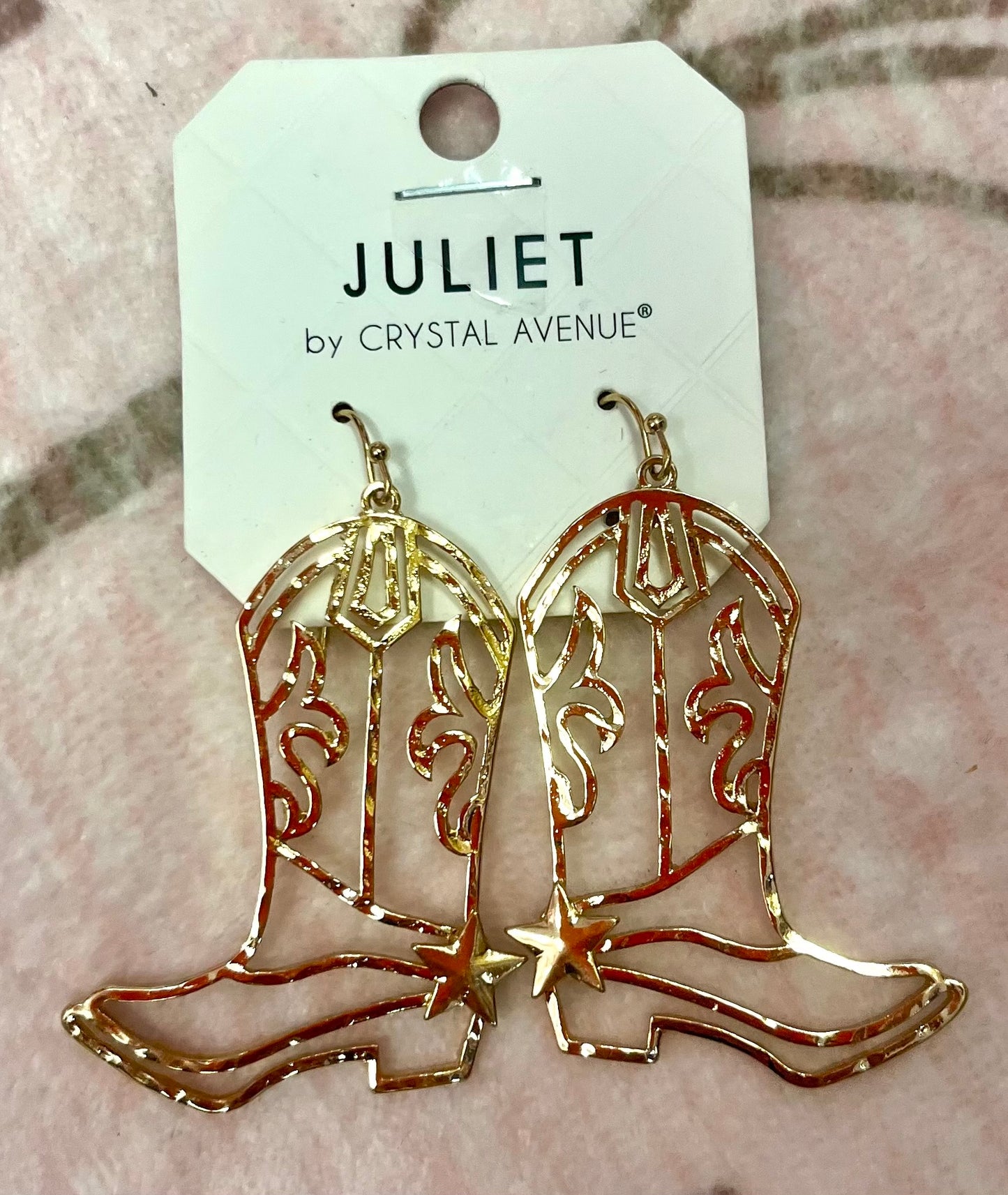 Gold Boot Earrings